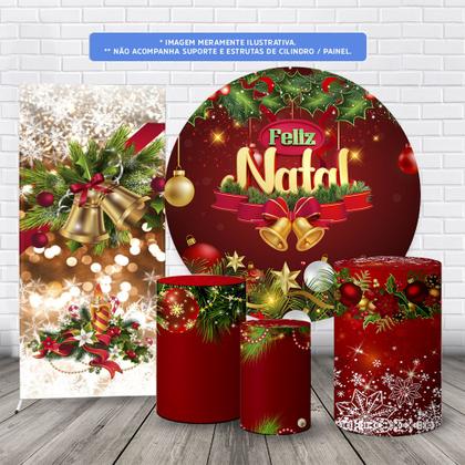 Imagem de Trio Capas Cilindro + Painel Redondo + Lateral Natal
