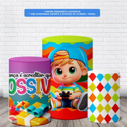 Imagem de Trio Capas De Cilindro C Elastico Dia Das Crianças