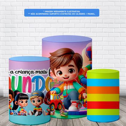 Imagem de Trio Capas De Cilindro C Elastico Dia Das Crianças