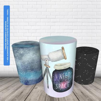 Imagem de Trio Capas De Cilindro Veste Fácil C/ Elástico Astronauta