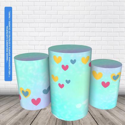 Imagem de Trio Capas De Cilindro Veste Fácil C/ Elástico Boho