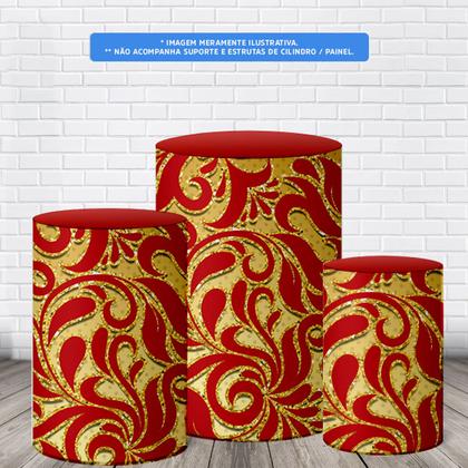 Imagem de Trio Capas De Cilindro Veste Facil C Elastico Natal