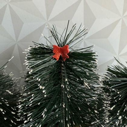 Imagem de Trio de árvore de natal pinheiro com 3 peças e base de gesso para decoração verde ou nevado