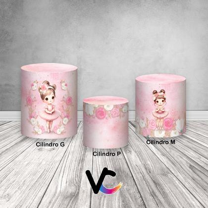 Imagem de Trio De Capa Cilindro, Bailarina Tons Pastéis 022