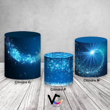 Imagem de Trio De Capa Cilindro - Natal Azul Iluminado 031