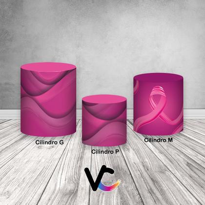 Imagem de Trio De Capa Cilindro  - Outubro Rosa Pink 004