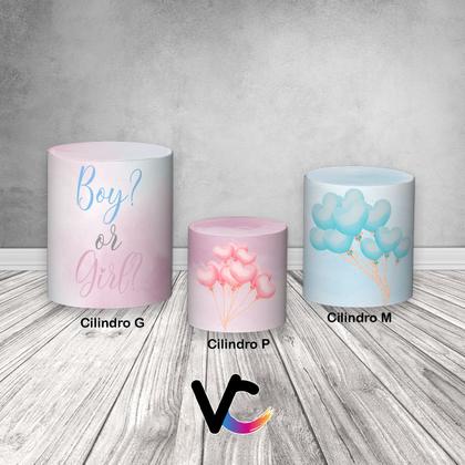 Imagem de Trio De Capa Cilindro - Revelação Ursinhos Boy or Girl Coração 005