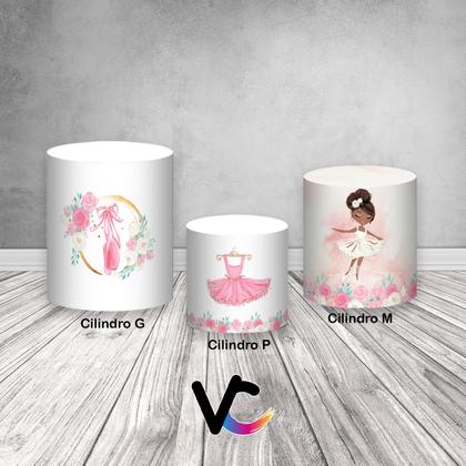 Imagem de Trio de Capas de Cilindro - Bailarina Balé Elegante 012