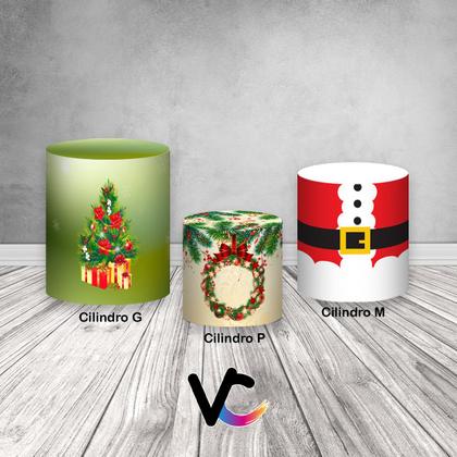Imagem de Trio de Capas de Cilindro - Estampa Natalina 043