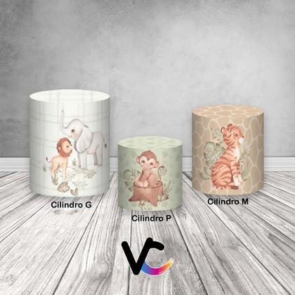 Imagem de Trio de Capas de Cilindro -  Safari Tons Pastéis 059