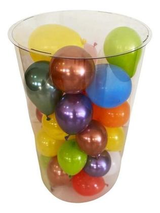 Imagem de Trio De Cilindros Transparentes Desmontável Festa