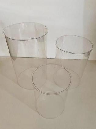 Imagem de Trio De Cilindros Transparentes Desmontável Festa