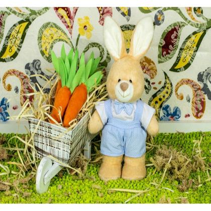 Imagem de Trio de coelhos amore, shorts com suspensório  - para decoração
