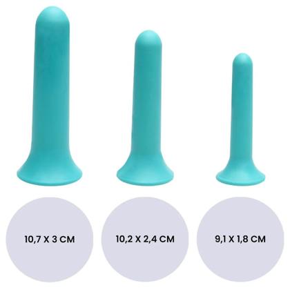 Imagem de Trio Dilatadores Anal Vaginal Peridell Hot Flowers