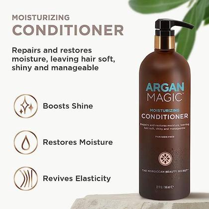 Imagem de Trio Essentials para cuidados com o cabelo Argan Magic Shine Boosting