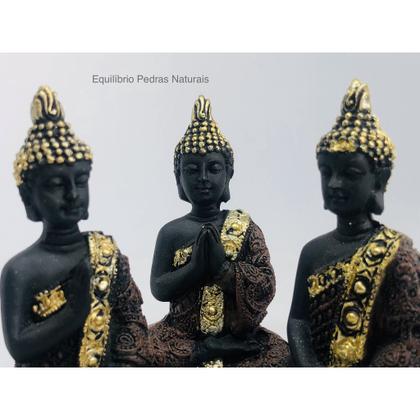 Imagem de Trio Estátua Buda Hindu Tibetano Meditação Chakras