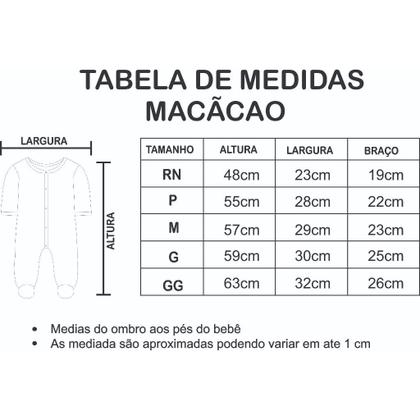 Imagem de Trio Macacão de Soft Bebê com Zíper Inteiro Fácil de Vestir Sortido