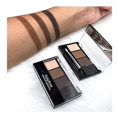 Imagem de Trio Paleta Sombras P Sobrancelha + Lápis Delineador Preto