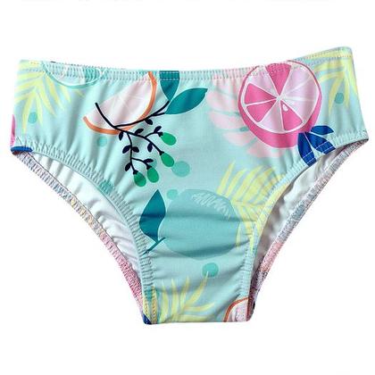 Imagem de Trio Praia 1 Camiseta 1 Top e 1 Calcinha Frutas Cítricas Lycra Toddler Proteção UV 50+ - Tip Top