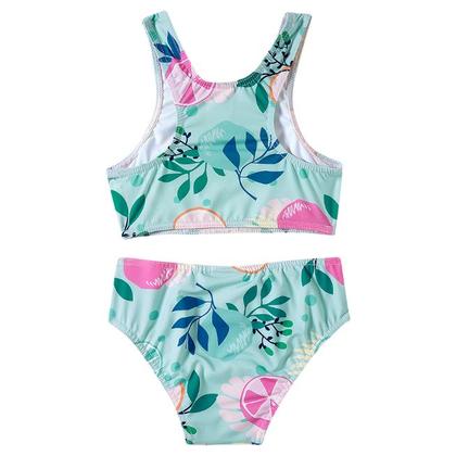 Imagem de Trio Praia 1 Camiseta 1 Top e 1 Calcinha Frutas Cítricas Lycra Toddler Proteção UV 50+ - Tip Top