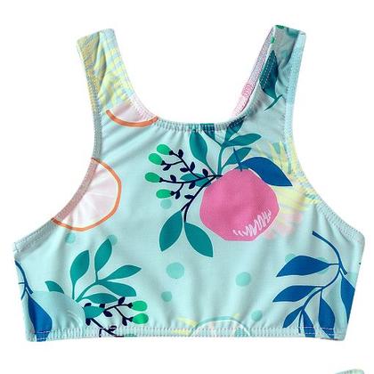 Imagem de Trio Praia 1 Camiseta 1 Top e 1 Calcinha Frutas Cítricas Lycra Toddler Proteção UV 50+ - Tip Top