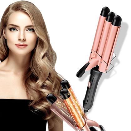 Imagem de Triondas Modelador de Cachos Profissional 25mm Bivolt Prancha Turmalina Cerâmica Ondas Perfeitas Anti Estático