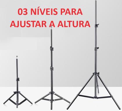 Imagem de Tripé 2,1M em liga de Alumíno p/ estudio softbox iluminação