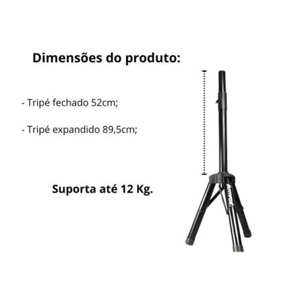 Imagem de Tripé Caixa de Som Amvox ATP 001 Com Regulamento de Altura em metal