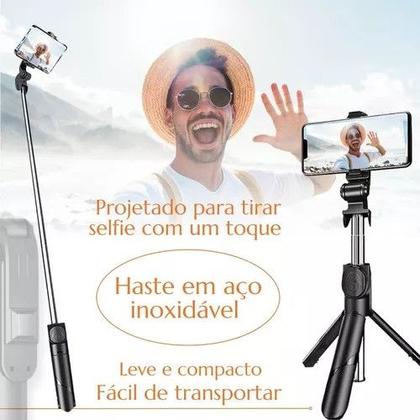Imagem de Tripé Celular Bastão Selfie Bluetooth IUNIT XT-02 Cor Preto