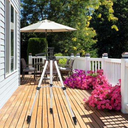 Imagem de Tripé de Nível a Laser de Alumínio - Ajustável (1m/1,2m/1,5m) - Base Engrossada