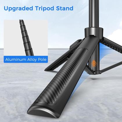 Imagem de Tripé de viagem Selfie Stick Liphisy para celular preto