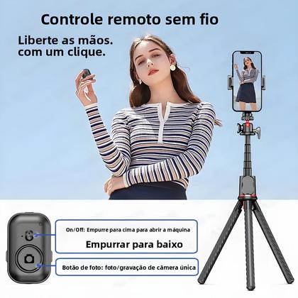 Imagem de Tripé Flexível Em Forma De Polvo Para Smartphone, Bastão De Selfie Para Vlog, Vídeo Ao Ar Livre,