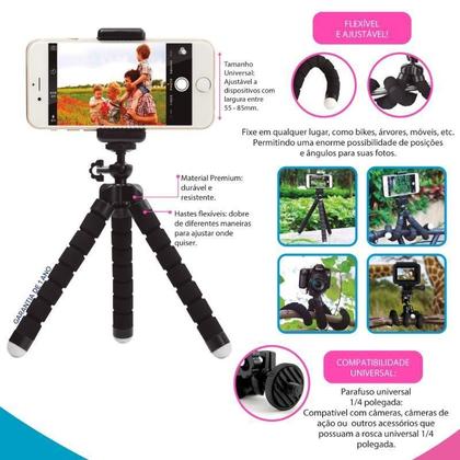 Imagem de Tripé Flexivel Para Celular Smartphone Câmera