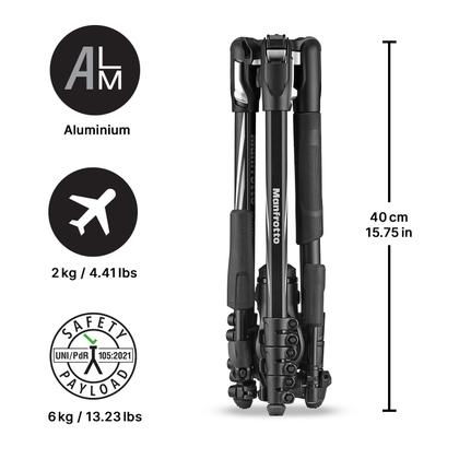 Imagem de Tripé Manfrotto Befree 3-Way Live Advanced de 4 seções