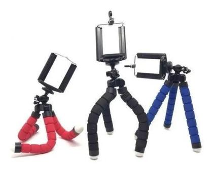 Imagem de Tripé Mini Flexível Celular Universal Articulado Suporte Portátil Ajustável
