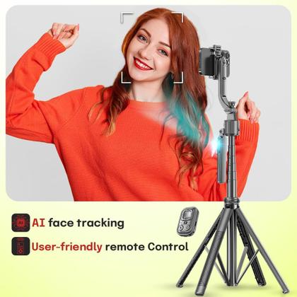Imagem de Tripé ORBITECH AI Face Tracking com controle de gestos de 68 polegadas