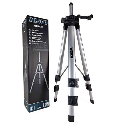Imagem de Tripe Para Nivel a Laser WS9972 Wesco + Adaptador de Tripe 5/8 x 1/4