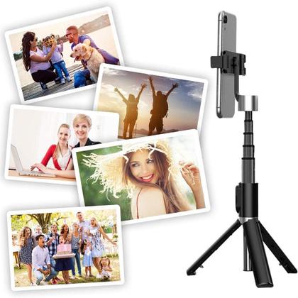 Imagem de Tripé Pau De Selfie Bluetooth Controle Sem Fio Ideal Live