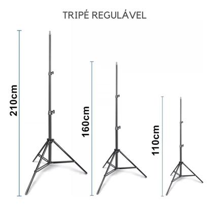 Imagem de Tripé Pedestal 2 Metros Suporte 2 Em 1 Tablet iPad Celular 360º