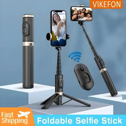 Imagem de Tripé Portátil Sem Fio Bluetooth Selfie Stick Com Luz De Preenchimento Para Huawei iPhone 13 Android