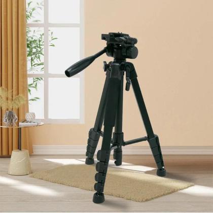 Imagem de Tripé Profissional 2.6m + Suporte Para Celular Câmera