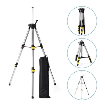 Imagem de Tripé Profissional para Nível a Laser 50cm com Altura Ajustável e Nível de Bolha BOM6803