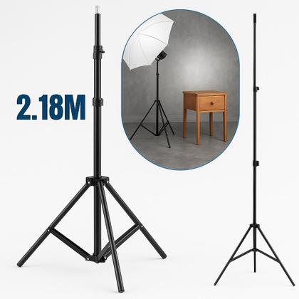 Imagem de Tripé Retrátil Suporte Pedestal Profissional Universal 2,18m Celular Camera Foto Vídeo