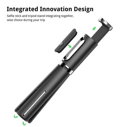 Imagem de Tripé Selfie Stick ATUMTEK com Bluetooth - Alumínio Preto