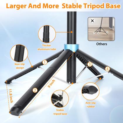 Imagem de Tripé Selfie Stick EOCEAN 71 cm com controle remoto para iPhone/Android