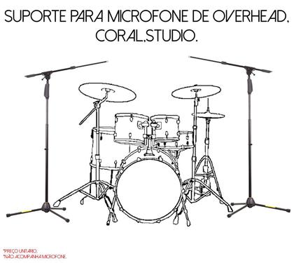 Imagem de Tripé,suporte P/microfone c/gatilho (reto/girafa) c/haste removível,aço,preto