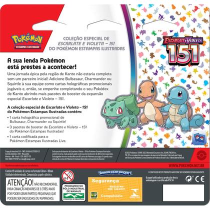 Imagem de Triple Pack Pokémon 151 - Bulbasaur - Pokémon TCG