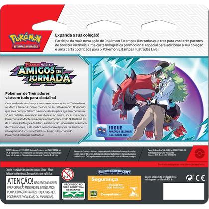 Imagem de Triple pack pokémon scraggy ev9 amigos de jornada copag 19 cartas