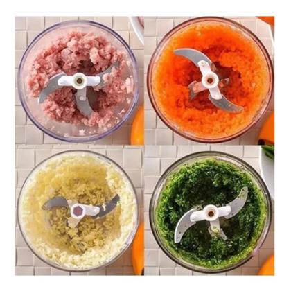 Triturador Cortador Alho Cebola Processador Alimentos 900ml G - MARKELK Imagem de Triturador Cortador Alho Cebola Processador Alimentos 900ml G - MARKELK