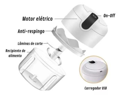 Imagem de Triturador De Alimentos Elétrico 250 Ml